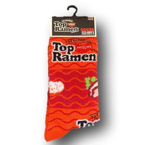 3/$20 Nissin Top Ramen Noodles Funny Novelty Crew Socks - NWT